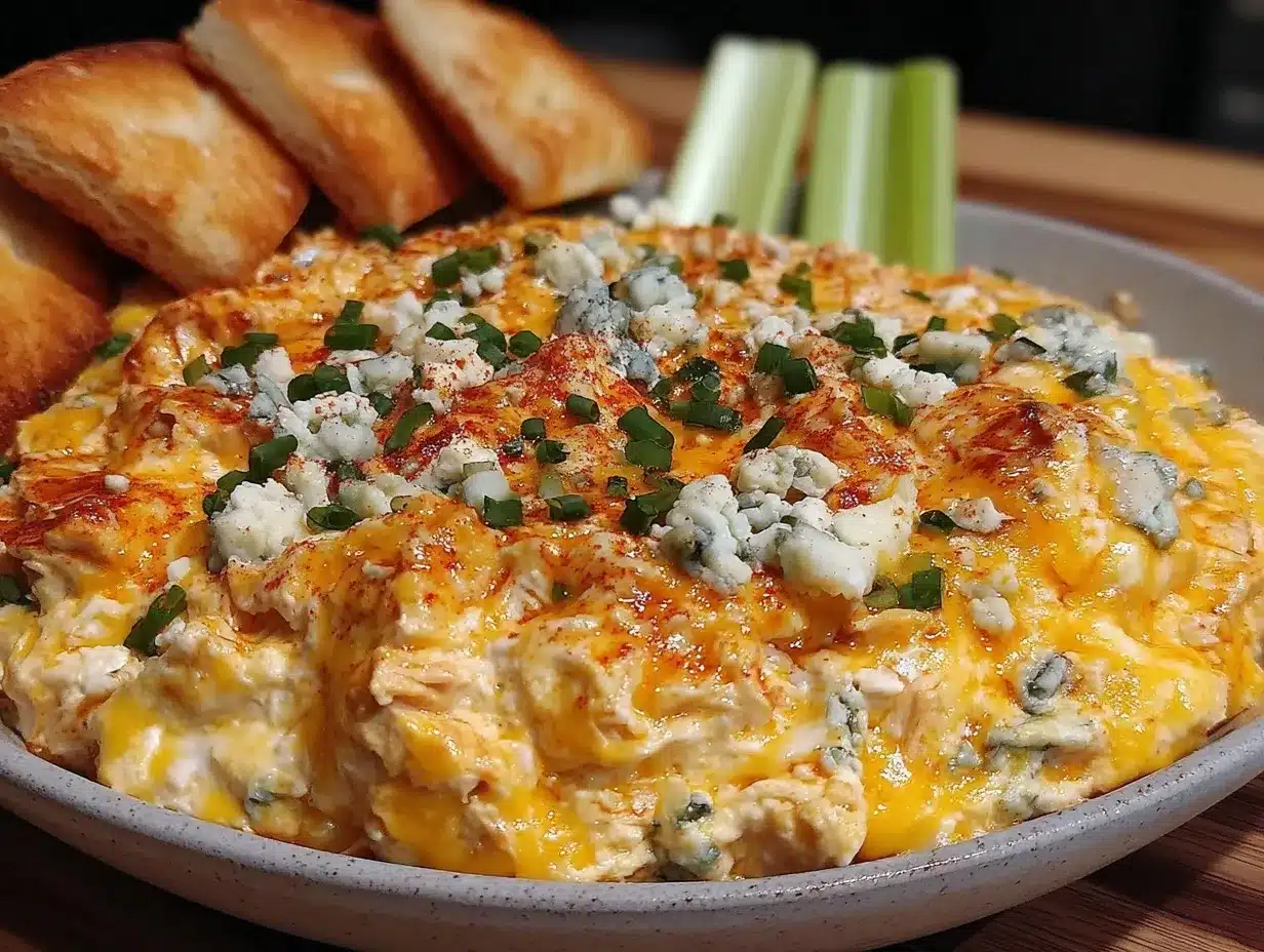 savory buffalo chicken dip preparation steps