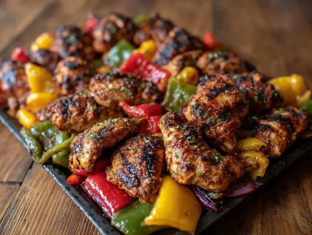 sheet pan fajita chicken - featured image