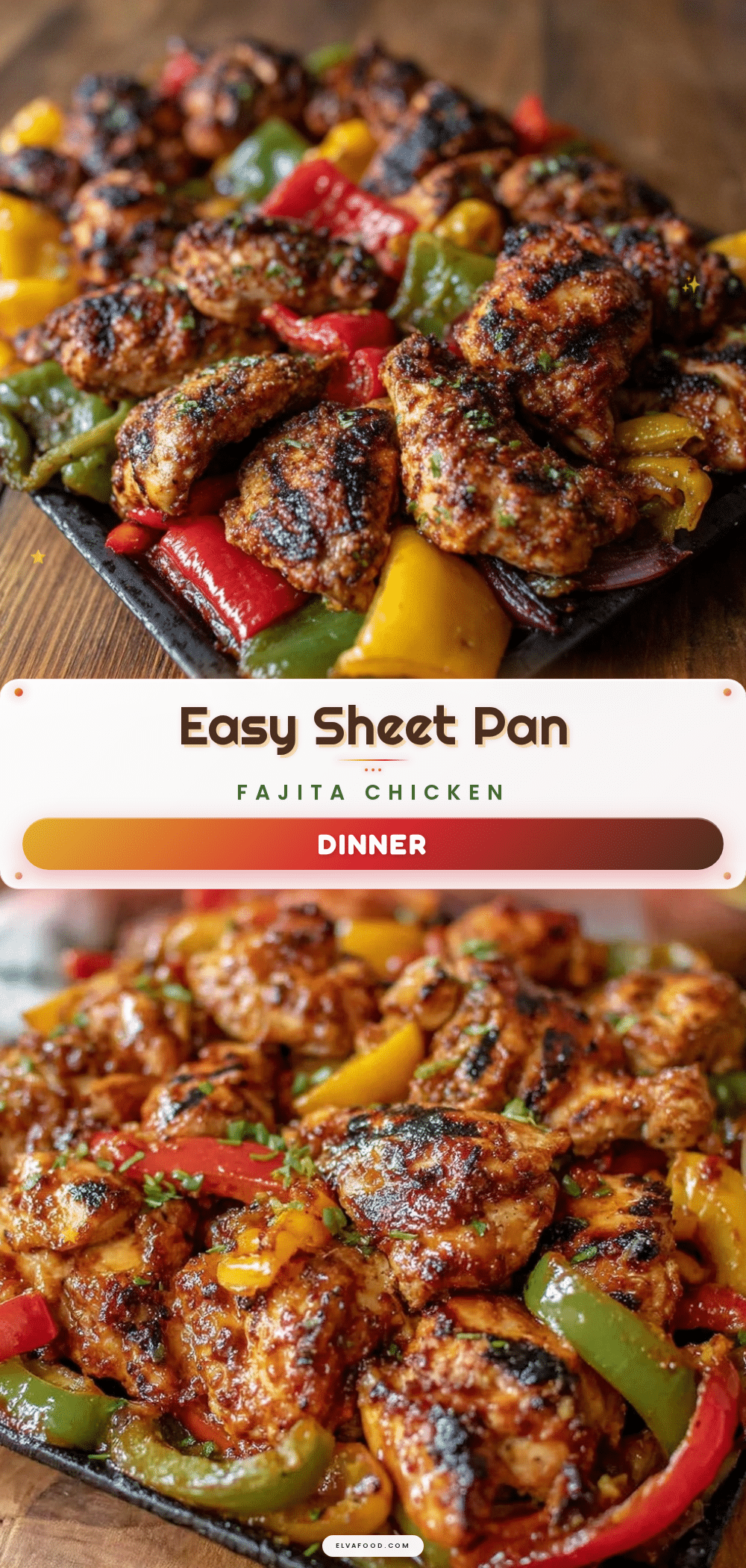sheet pan fajita chicken recipe