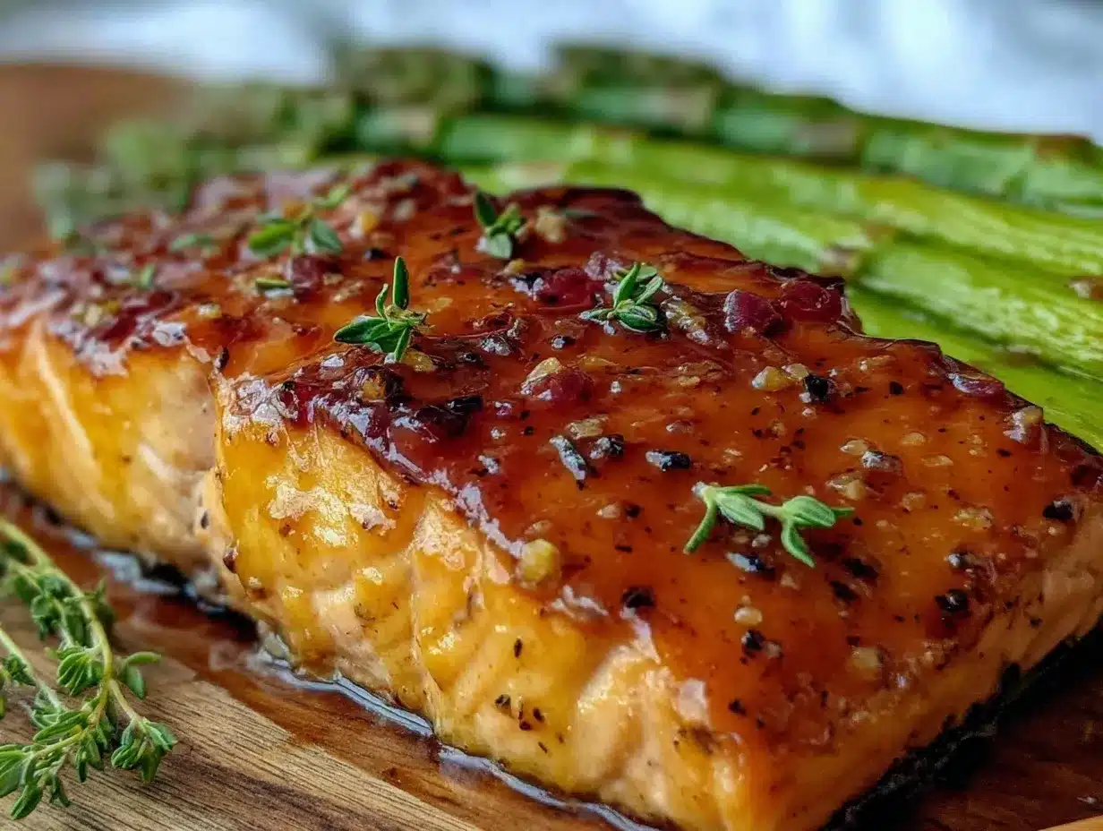 sheet pan honey mustard salmon preparation steps