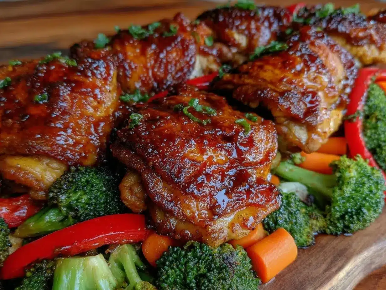 sheet pan teriyaki chicken preparation steps