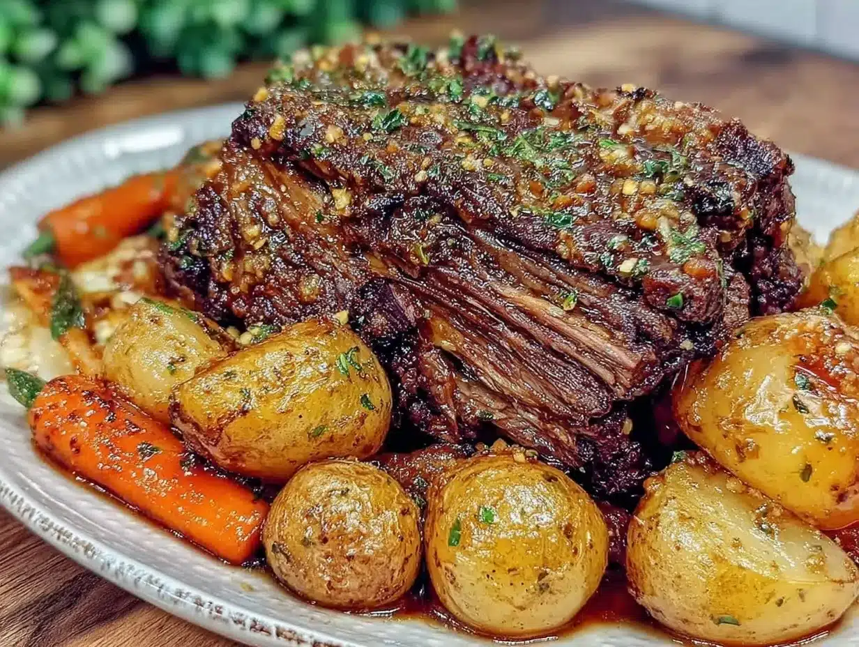 slow cooker pot roast preparation steps