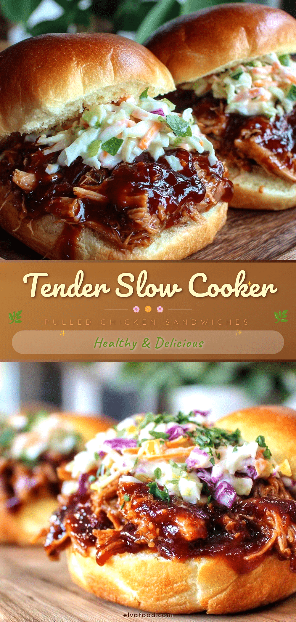 slow cooker pulled chicken sandwiches recipe