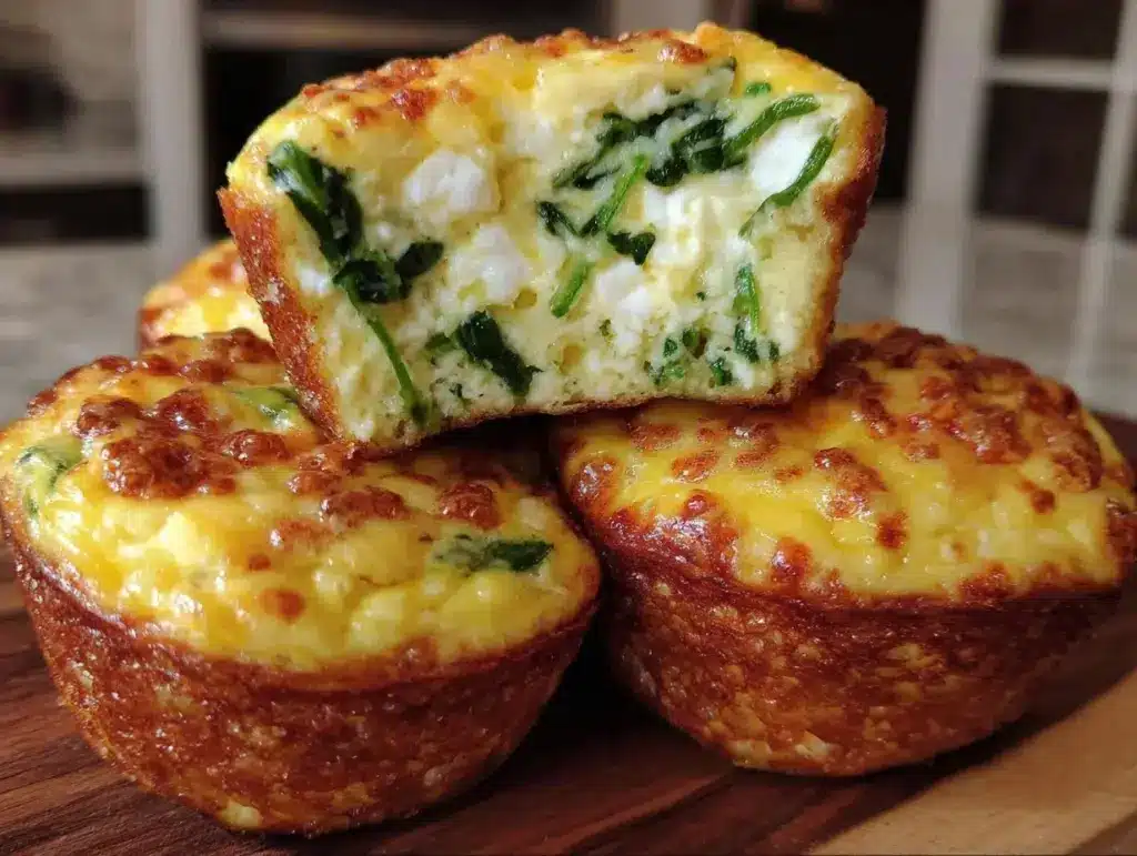 spinach and cheese egg muffin cups - featured image
