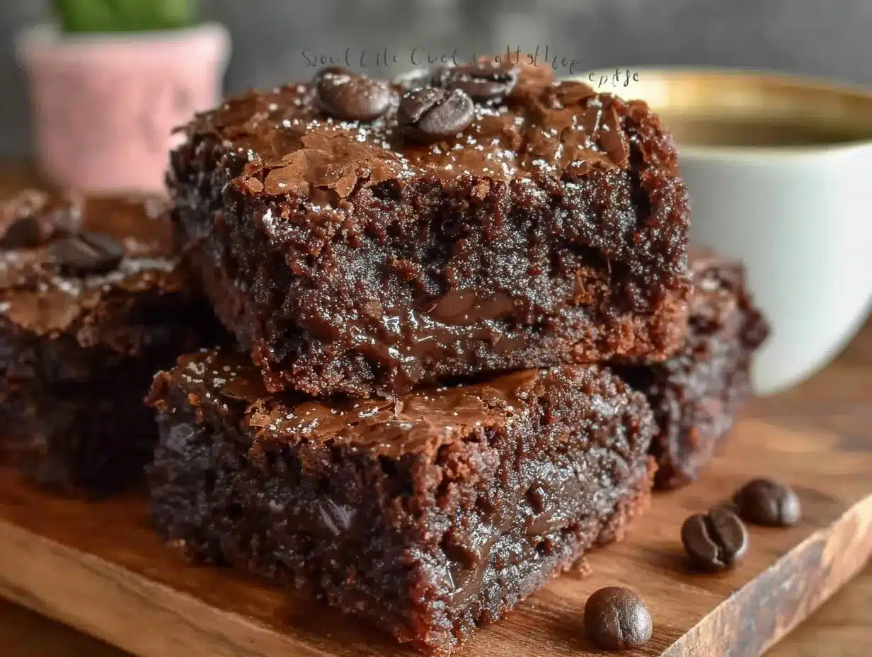 triple chocolate stout brownies preparation steps