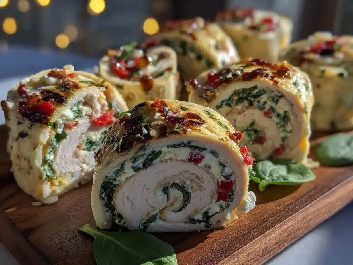 turkey pinwheel wraps preparation steps