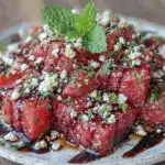 watermelon feta mint salad - featured image