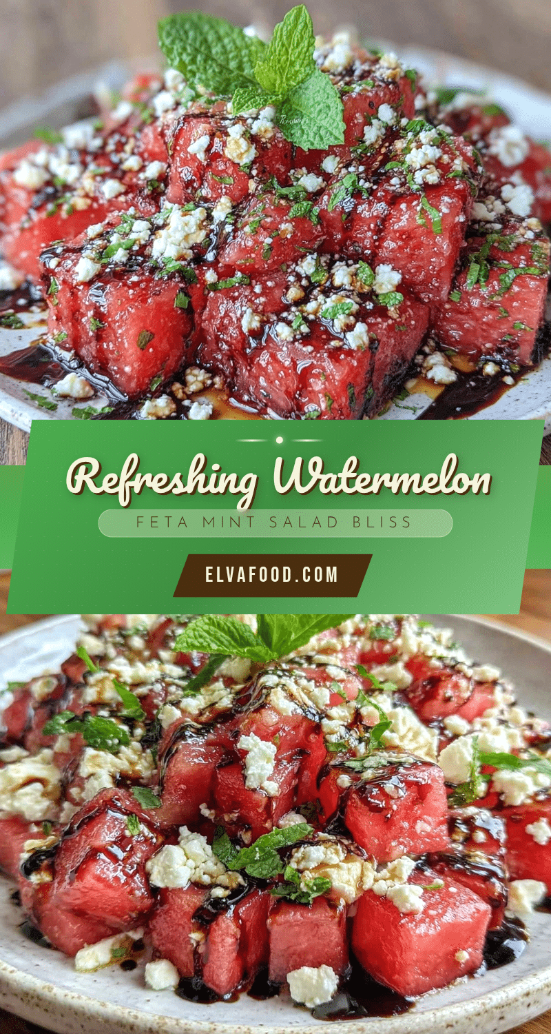 watermelon feta mint salad recipe