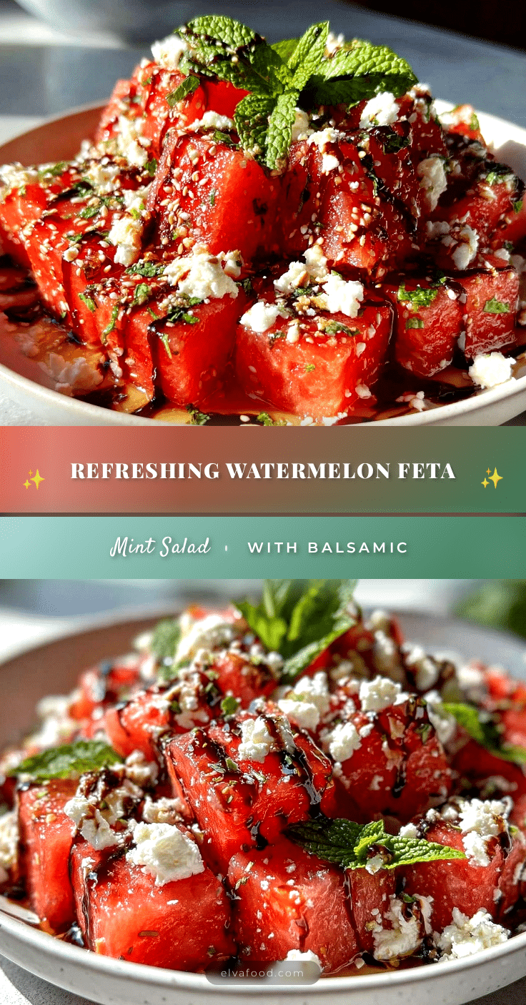 watermelon feta mint salad recipe