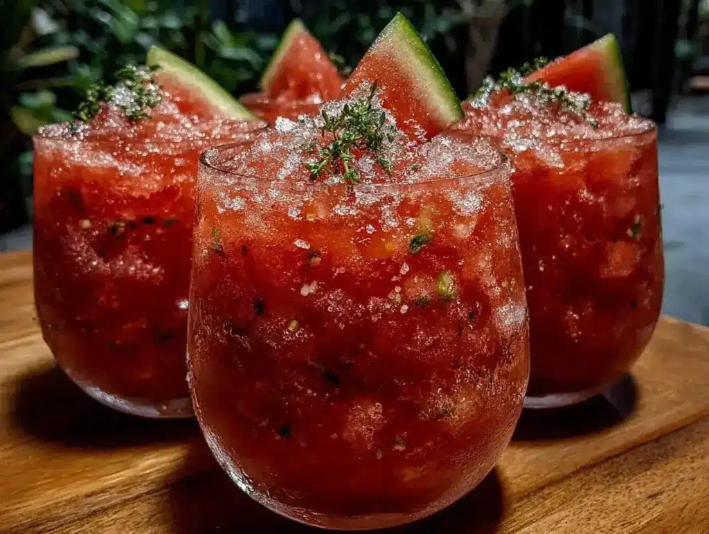 watermelon frosé slushies - featured image