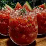 watermelon frosé slushies - featured image