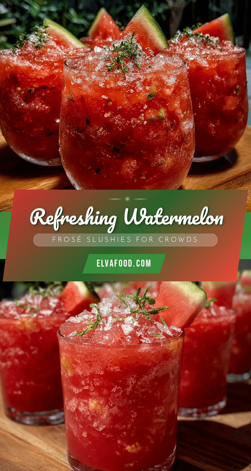 watermelon frosé slushies recipe