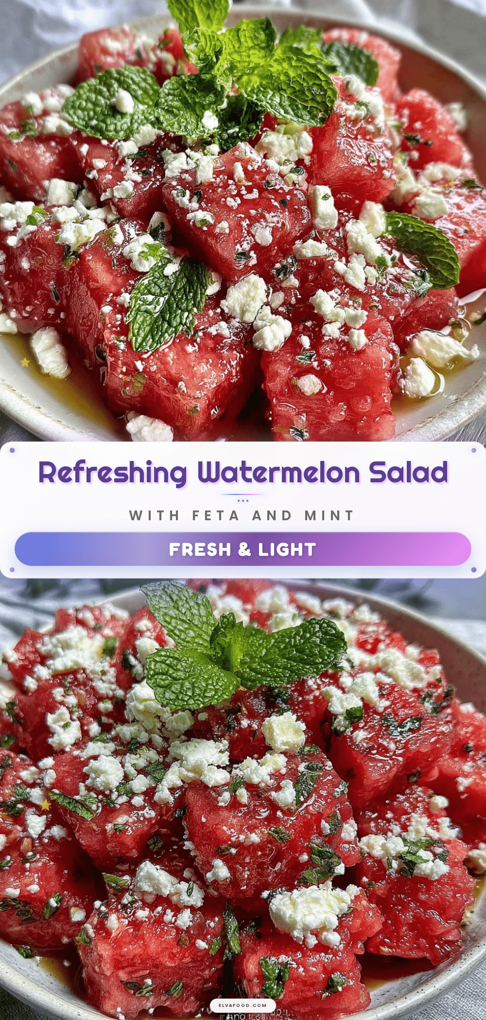 watermelon salad with feta and mint recipe