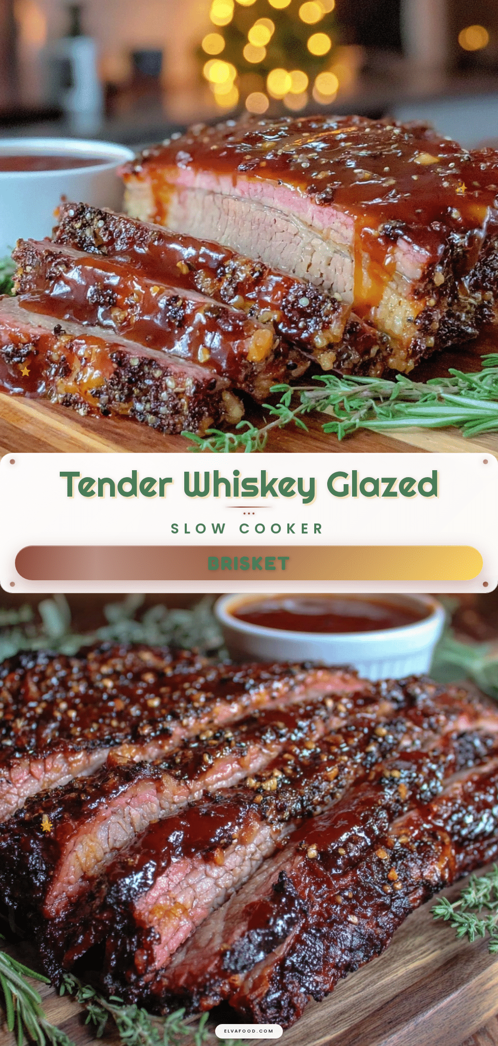 whiskey glazed smoked brisket recipe