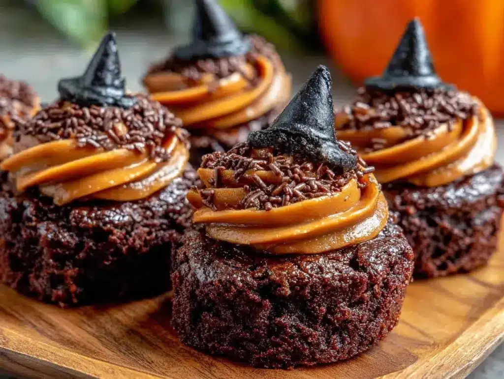 witch hat brownie bites - featured image
