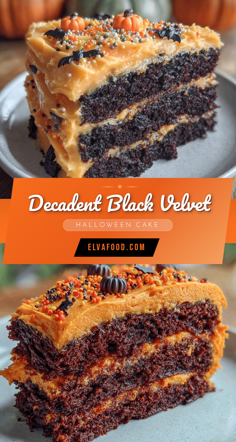 black velvet halloween layer cake recipe