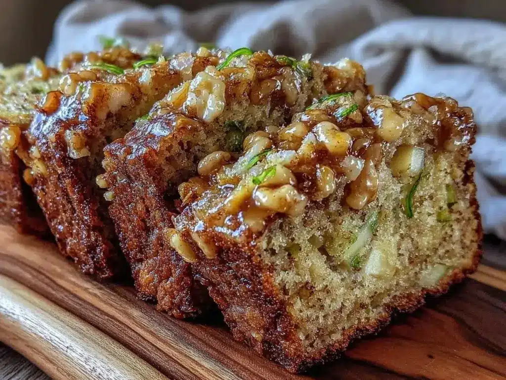 brown butter apple cinnamon zucchini bread - featured image