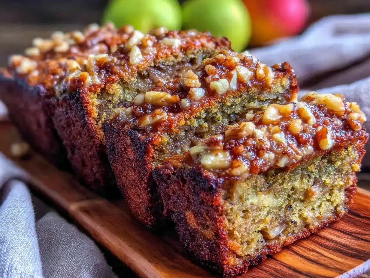 brown butter apple cinnamon zucchini bread preparation steps