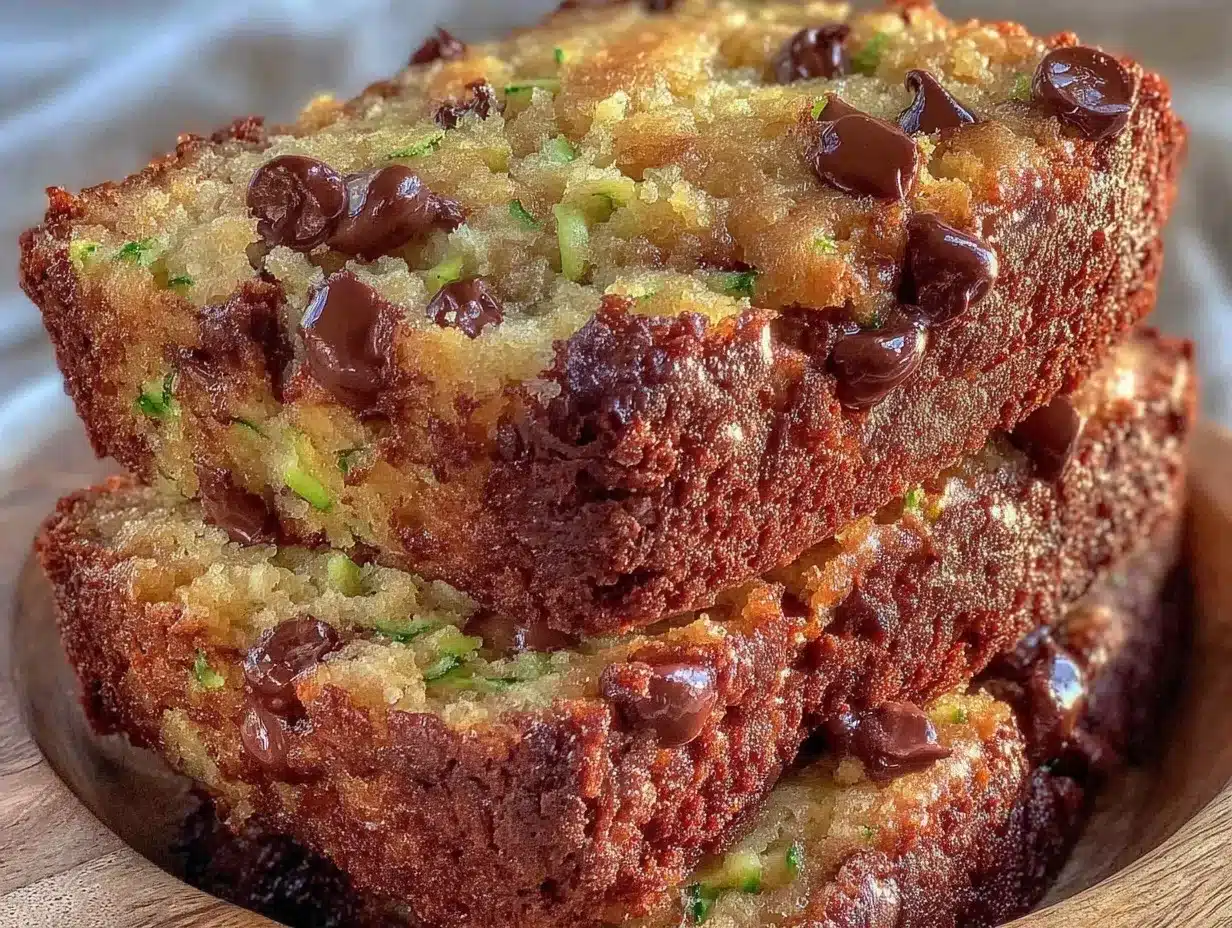 brown butter chocolate chip zucchini bread preparation steps