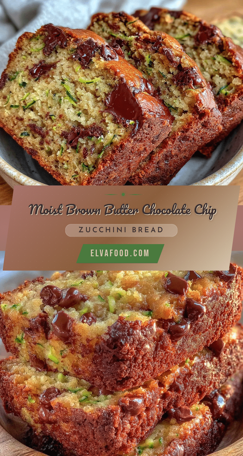 brown butter chocolate chip zucchini bread recipe
