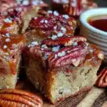 brown butter maple pecan blondies - featured image