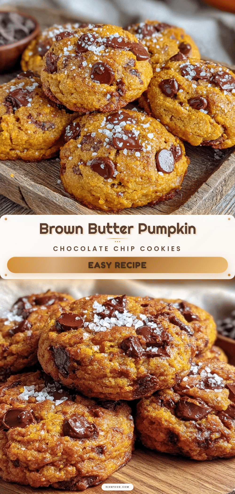 brown butter pumpkin chocolate chip cookies recipe