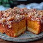 brown butter pumpkin coffee cake - featured image