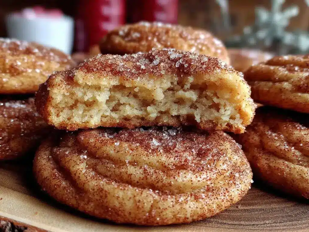 brown butter snickerdoodle cookies - featured image