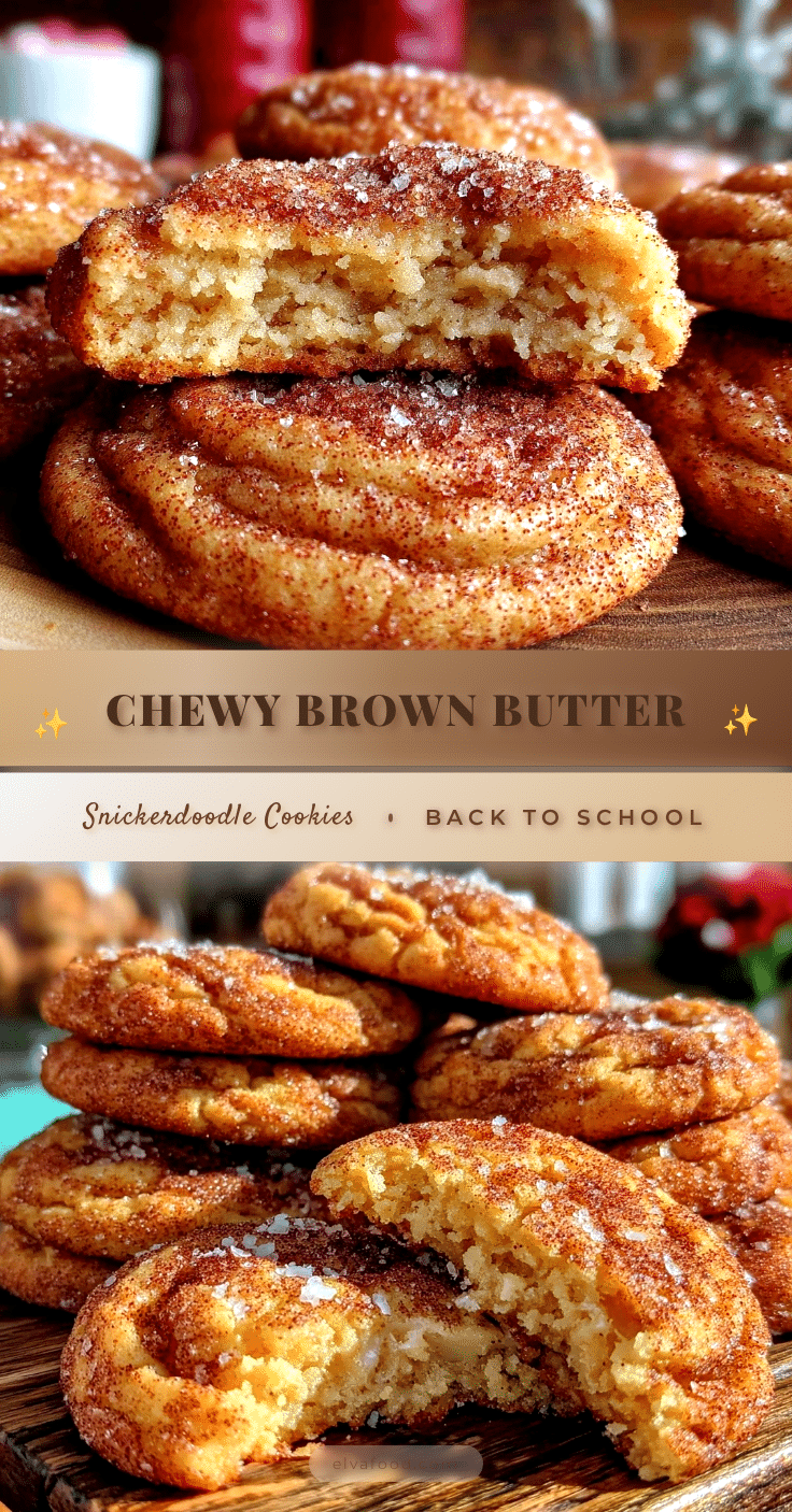 brown butter snickerdoodle cookies recipe