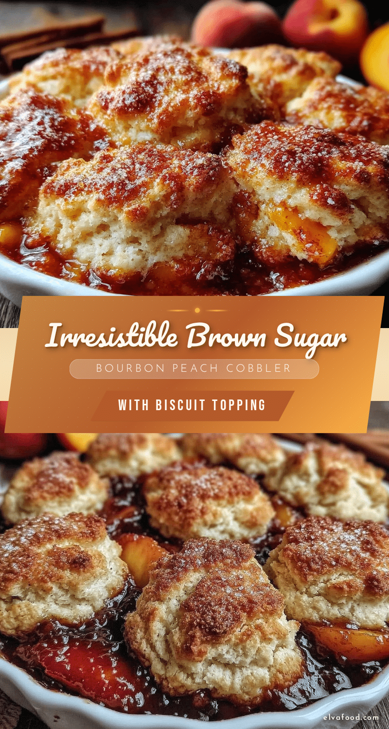 brown sugar bourbon peach cobbler recipe