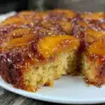 caramel apple upside-down skillet cake - featured image