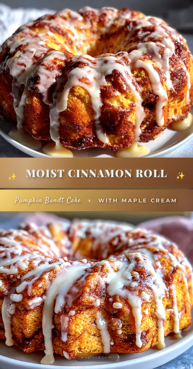 cinnamon roll pumpkin bundt cake recipe