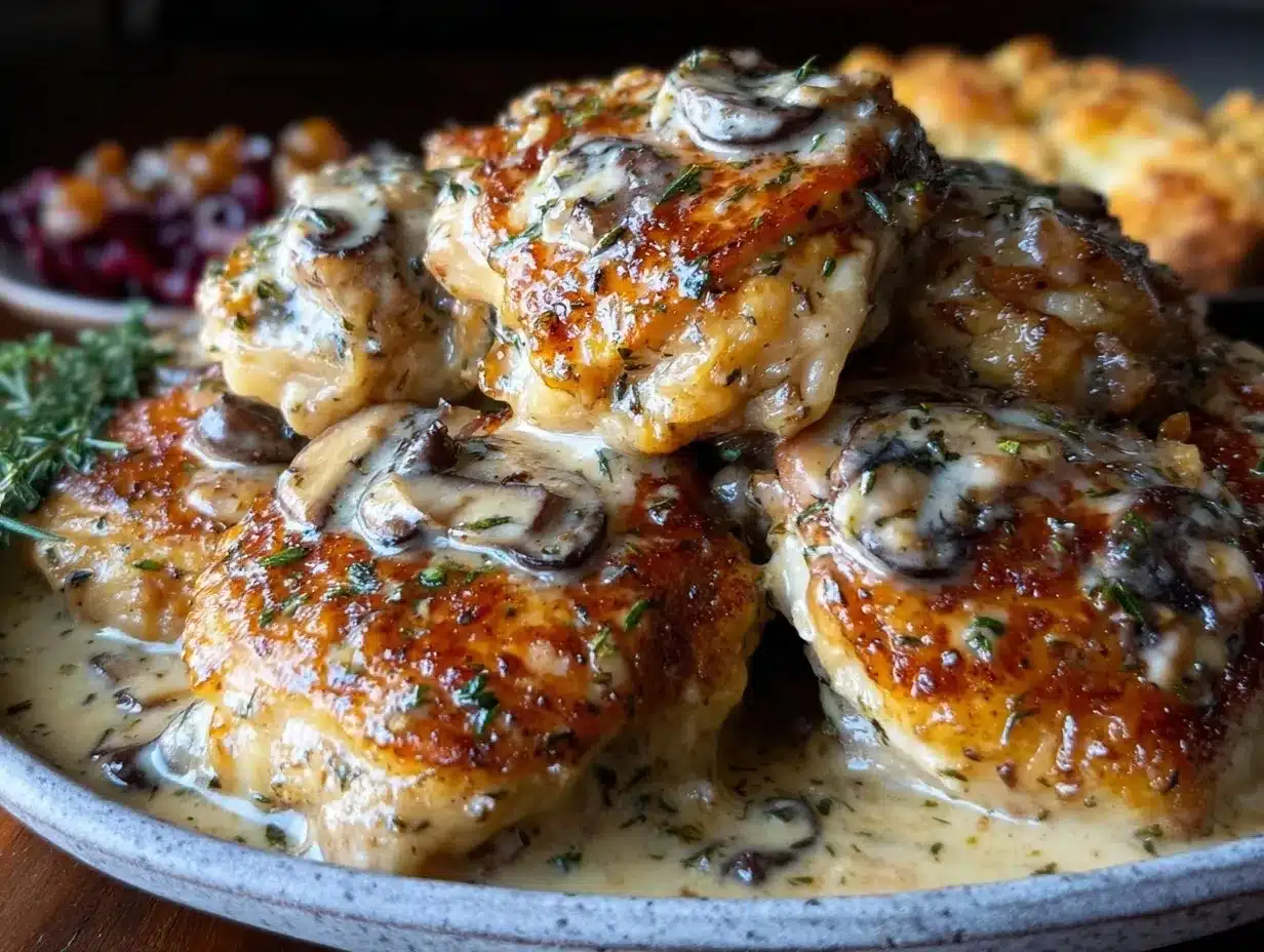 creamy boneless skinless chicken thighs preparation steps