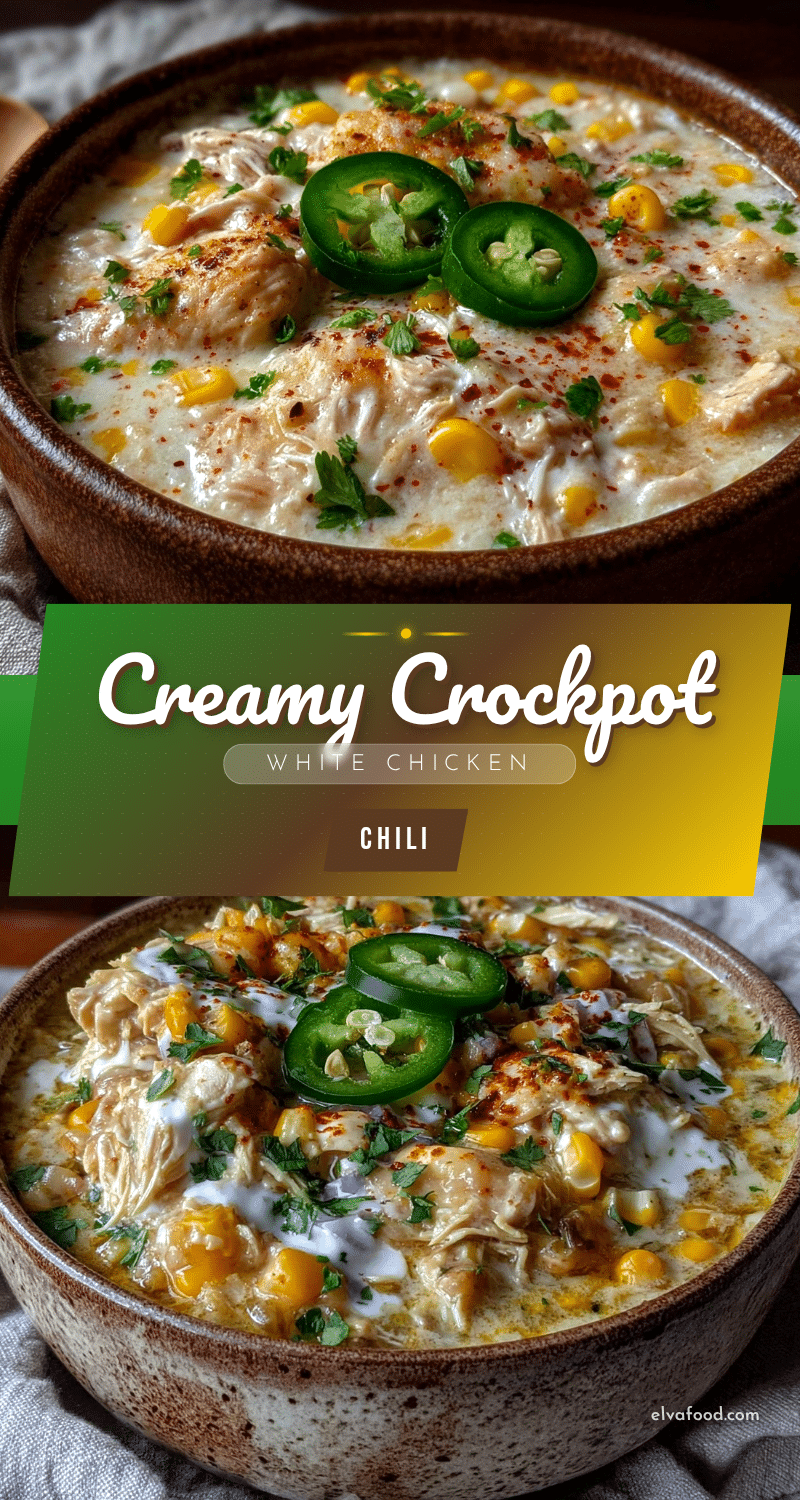 creamy crockpot white chicken chili with corn recipe