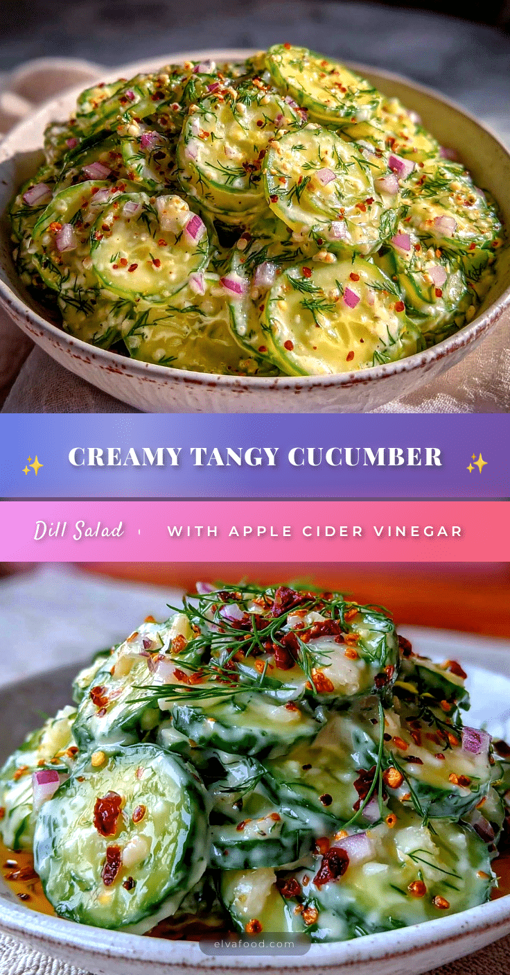 creamy cucumber dill salad recipe
