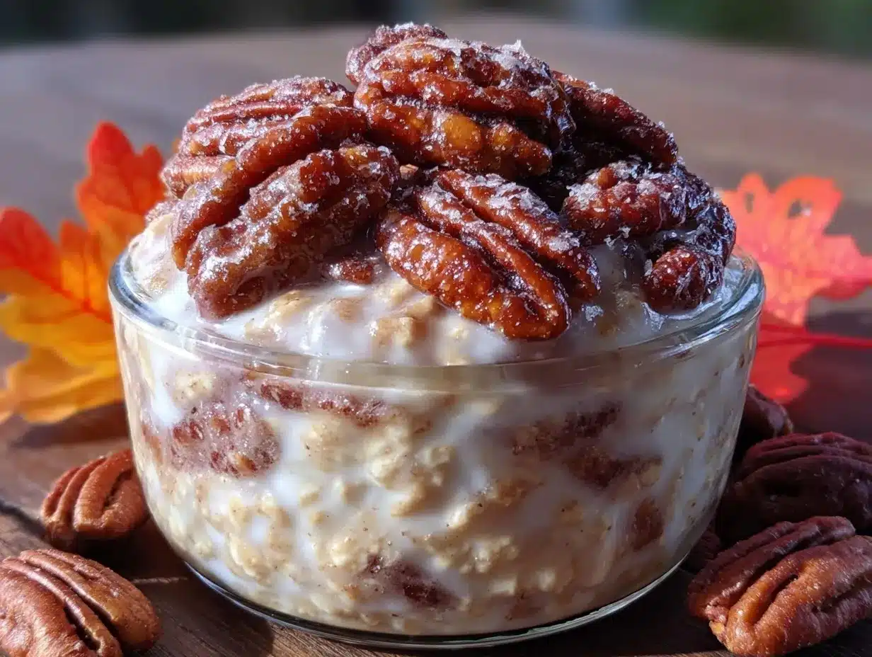 creamy maple brown sugar overnight oats preparation steps