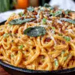 creamy one-skillet pumpkin pasta - featured image