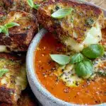 creamy tomato basil soup - featured image