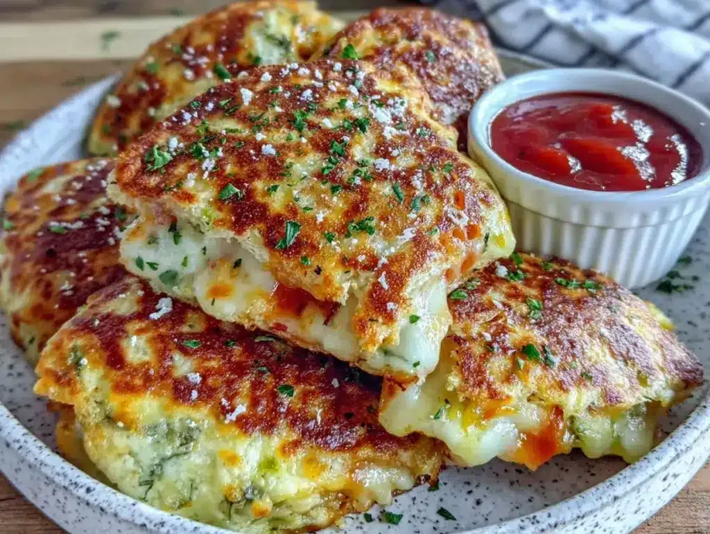 crispy after school pizza quesadillas - featured image
