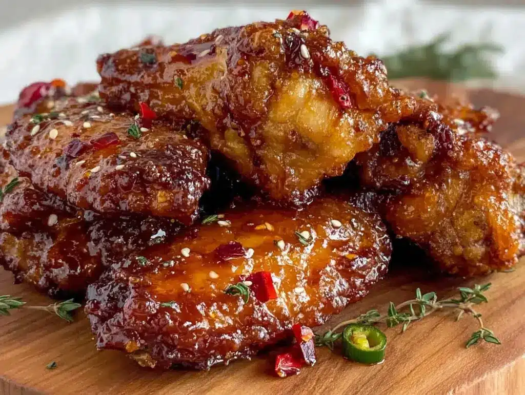 crispy air fryer chicken wings - featured image