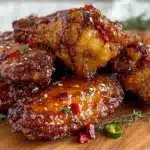 crispy air fryer chicken wings - featured image