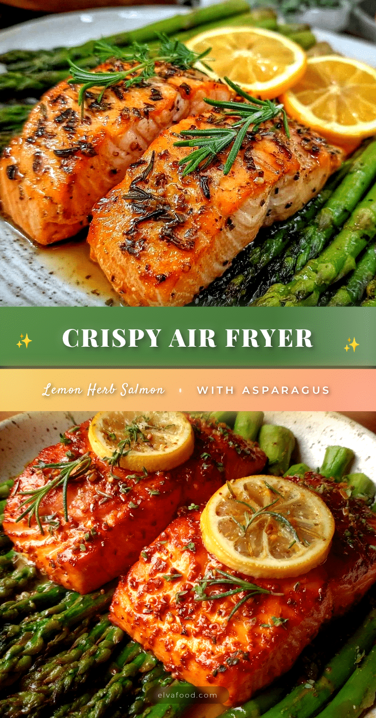 crispy air fryer lemon herb salmon fillets recipe