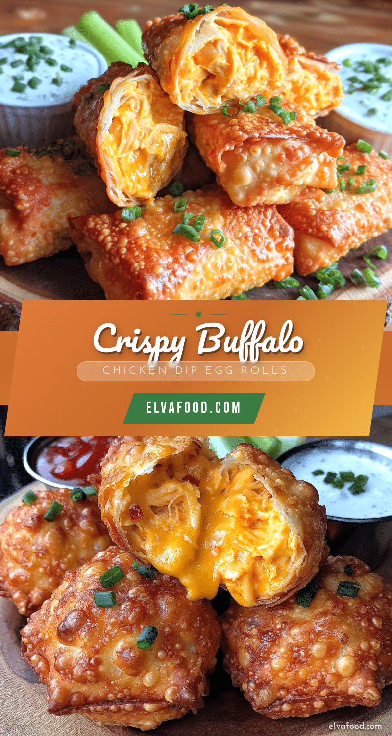 crispy buffalo chicken dip egg rolls recipe