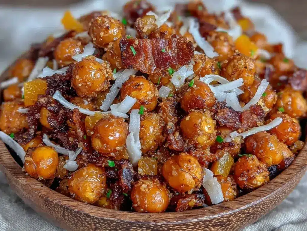 crispy chickpea trail mix - featured image