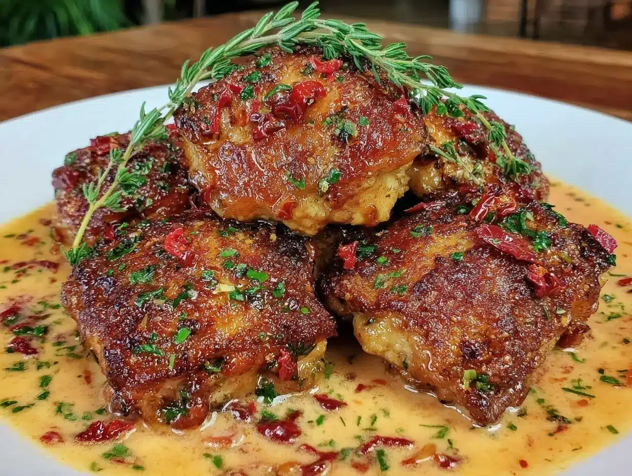 crispy pan-seared chicken thighs preparation steps