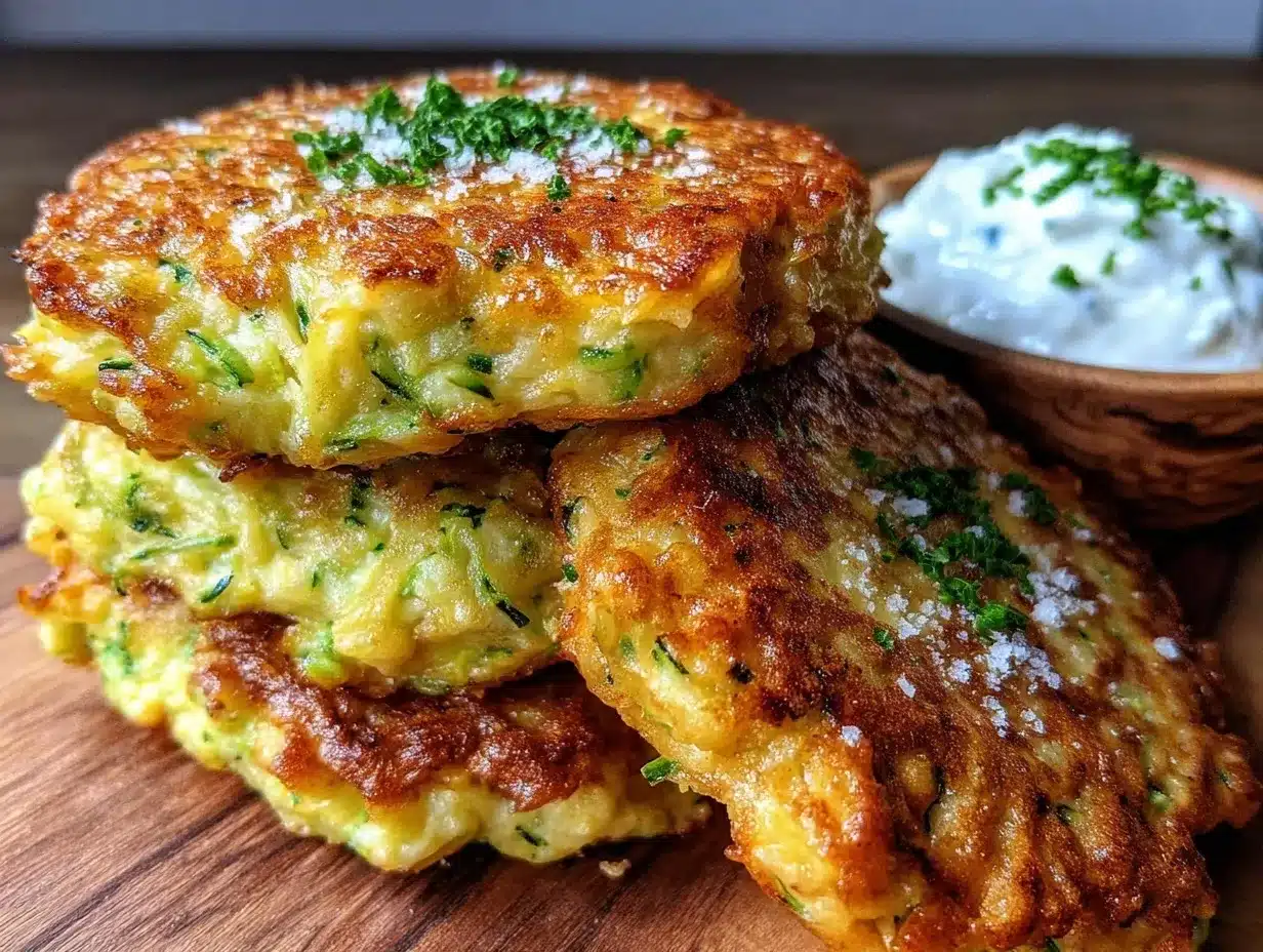 crispy parmesan zucchini fritters preparation steps