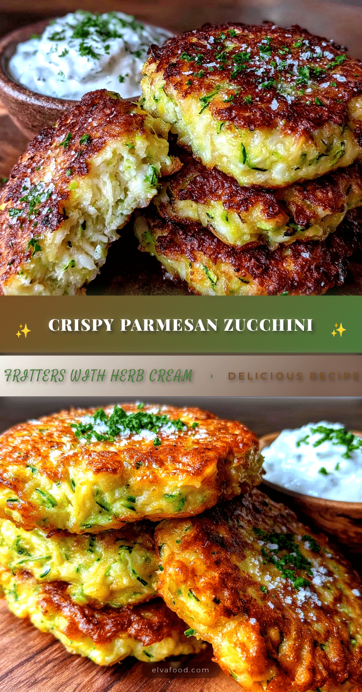 crispy parmesan zucchini fritters recipe