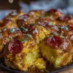 crispy pepperoni pizza monkey bread - featured image