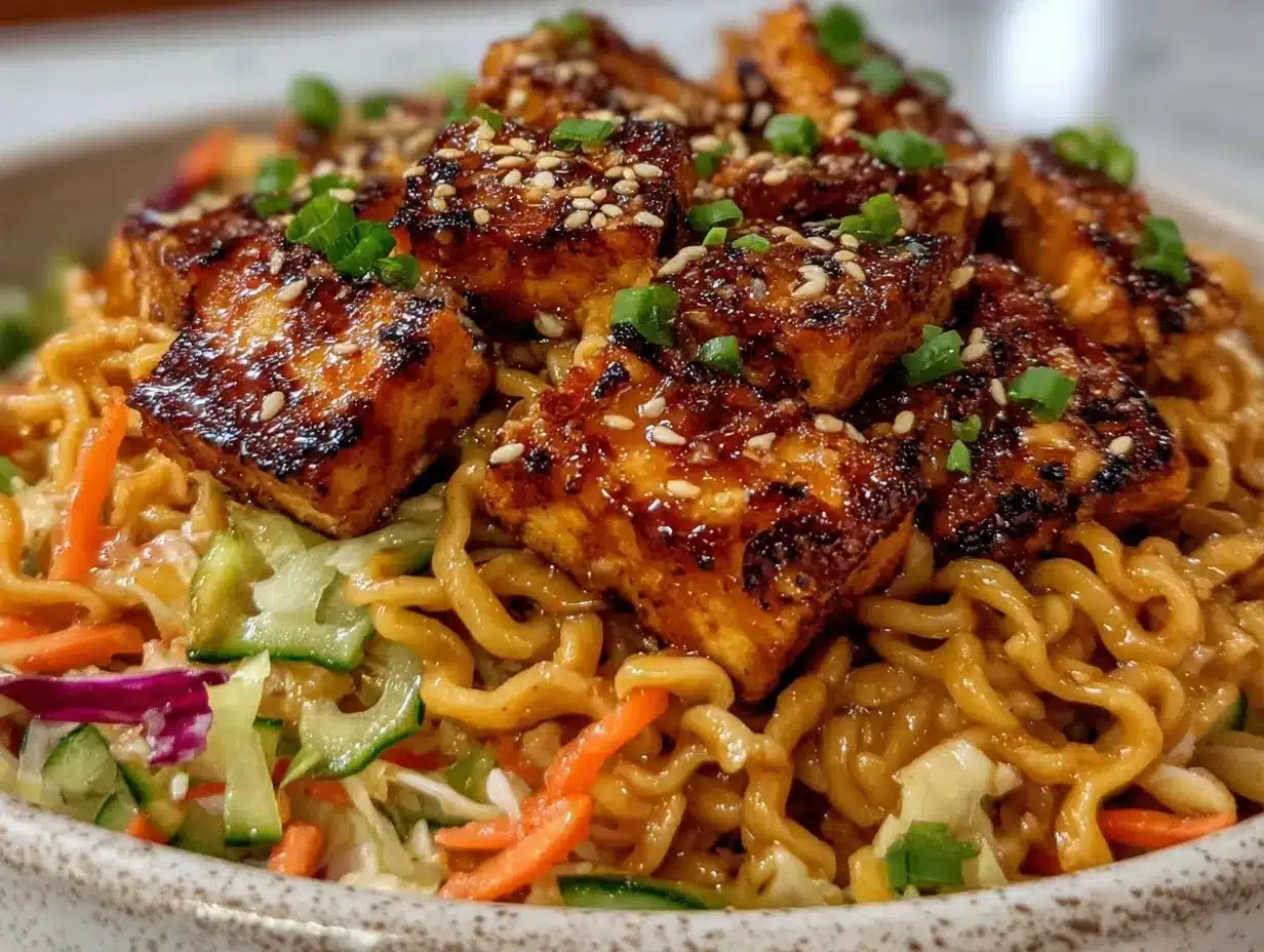 crunchy smashed cucumber sesame noodle salad preparation steps