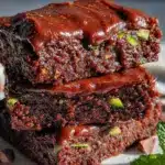 double chocolate zucchini brownies - featured image